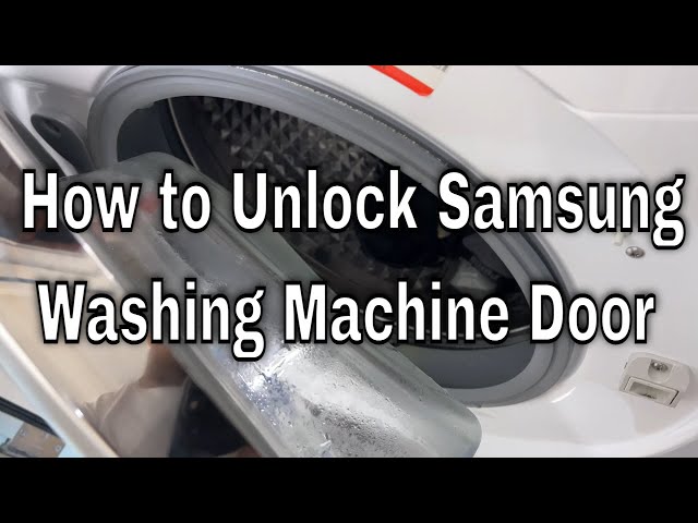 How to Turn Off the Door Lock on a Samsung Washing Machine
