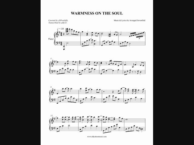 Warmness on the Soul: Free Piano Sheet Music