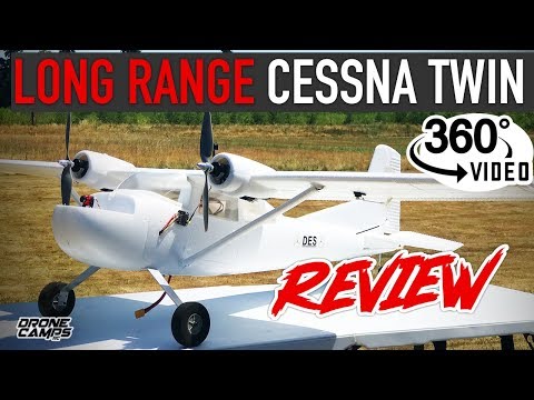 LONG RANGE FPV PLANE - E-DO Cessna Twin 1600mm - REVIEW, FPV, GoPro, & 360º Video - UCwojJxGQ0SNeVV09mKlnonA