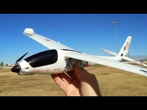 XK A800 Stabilized Four Channel RC Glider Park Flying Flight Test Review - UC90A4JdsSoFm1Okfu0DHTuQ