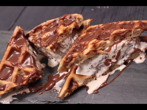 Waffle Ice Cream Sandwich | The Dessert Queen - Neelanjali | Sanjeev Kapoor Khazana - UCmoX4QULJ9MB00xW4coMiOw