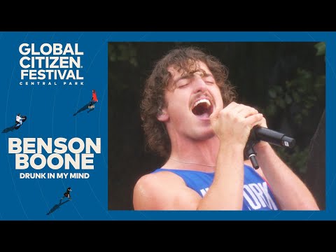 Musician Benson Boone sings Drunk in My Mind | Global Citizen Festival NYC 2024