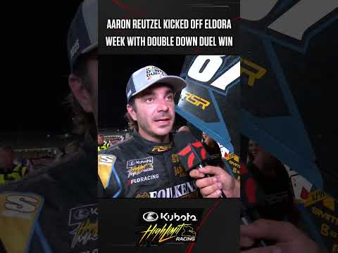 🏁 Reutzel set himself up nicely with a win in Double Down Duel #1. 🏆  #Kubota #highlimitracing - dirt track racing video image
