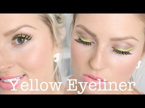 Chit Chat Getting Ready ♡ Dramatic Yellow Eyeliner, Spring Makeup - UCMpOz2KEfkSdd5JeIJh_fxw