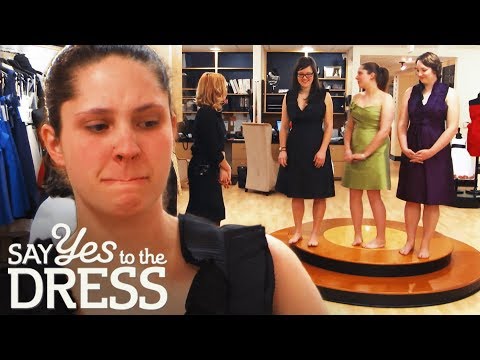 Bridesmaid Tears Up After Admitting She Can't Afford Dress | Say Yes To The Dress Bridesmaids