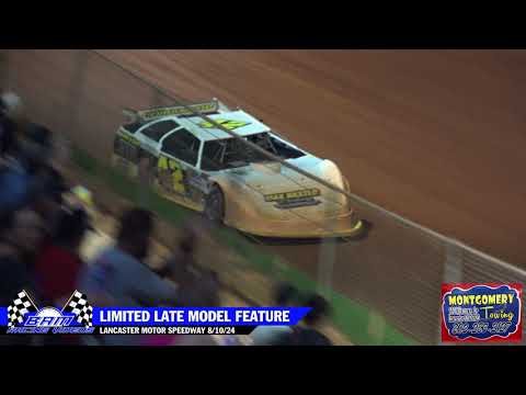 Limited Late Model Feature - Lancaster Motor Speedway 8/10/24 - dirt track racing video image