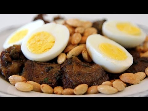 Meat Tagine Tfaya (with eggs and almonds) Recipe - CookingWithAlia - Episode 279 - UCB8yzUOYzM30kGjwc97_Fvw