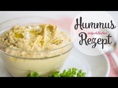 Hummus Rezept als Dip oder Brotaufstrich - einfachKochen vegan