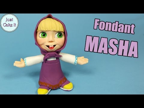 How to make fondant MASHA cake topper