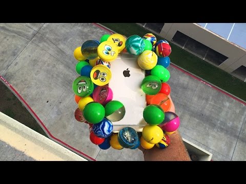 Can Bouncy Balls Protect iPhone 6 from 100 FT Drop Test onto Concrete? - GizmoSlip - UCmY5lv5l2RYGOKWKGXLmGJw