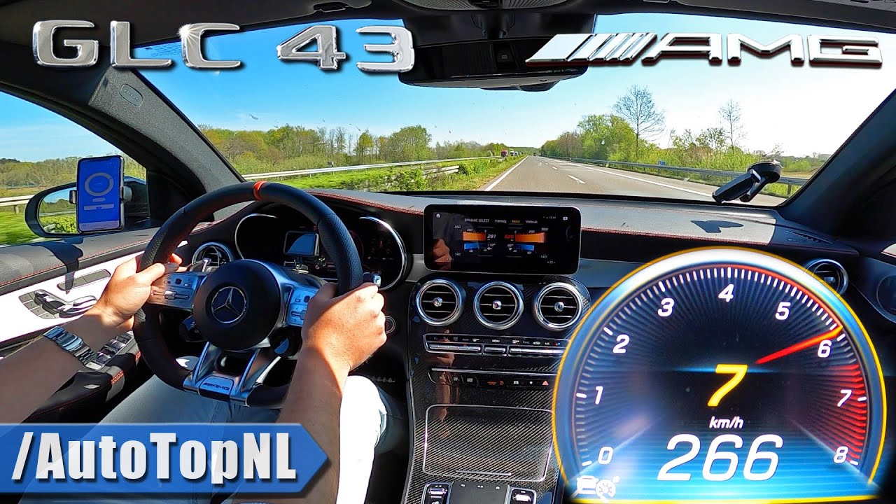 Mercedes AMG GLC 43 TOP SPEED on AUTOBAHN by AutoTopNL