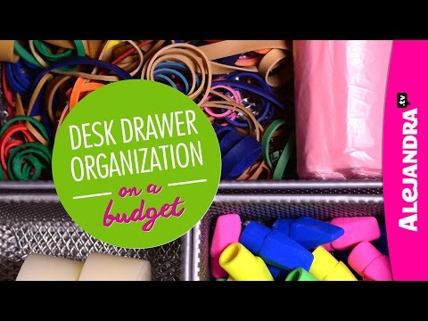 Desk Drawer Organization on a Budget (Part 3 of 4 Dollar Store Organizing) - UCcvu0uB6SzugED_5FEC7Z0Q