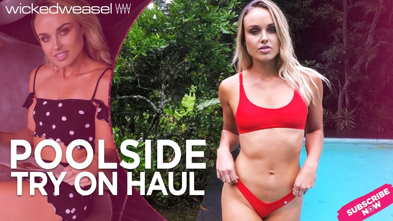 Sexy Poolside Try On Haul: Wicked Weasel Bikinis, Dresses & More!