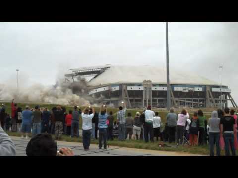 Football Stadium Demolition in 30 Seconds - Texas 