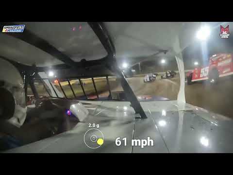 #94 J.T. Carroll - B-Mod - 6-1-2024 Springfield Raceway - In Car Camera - dirt track racing video image