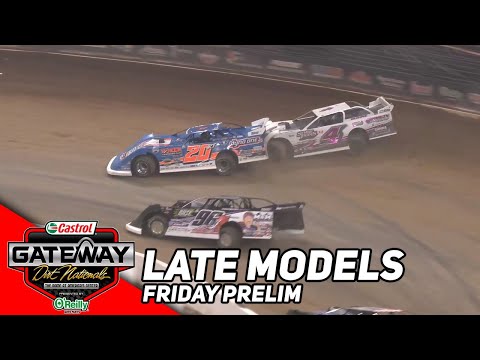 Friday Late Model Prelim | 2023 Castrol Gateway Dirt Nationals - dirt track racing video image