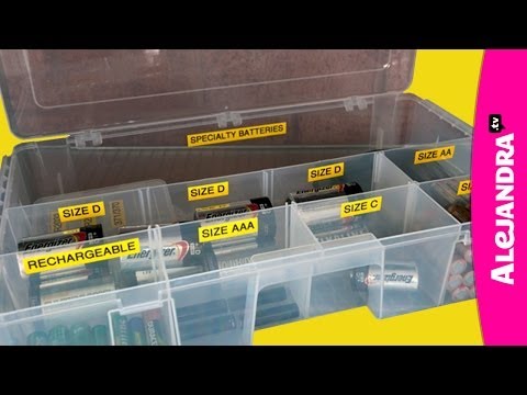 How to Organize Batteries (Part 9 of 9 Home Office Organization Series) - UCcvu0uB6SzugED_5FEC7Z0Q