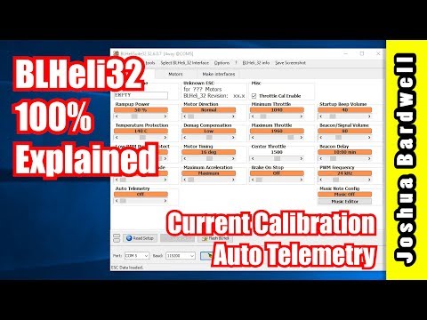 BLHeli32 100% Explained - Part 10 - Current Calibration, Auto Telemetry - UCX3eufnI7A2I7IkKHZn8KSQ