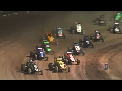HIGHLIGHTS: USAC AMSOIL National &amp; CRA Sprints | Cocopah Speedway | Western World | October 28, 2022 - dirt track racing video image