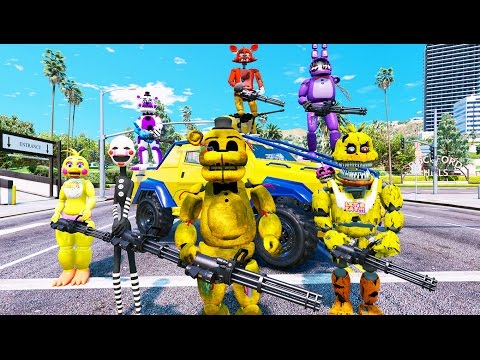 ULTIMATE ANIMATRONIC CRIME FIGHTING SQUAD! (GTA 5 Mods For Kids FNAF Funny Moments) - UCdZoVLv1XHLLLJTSNcifuDQ