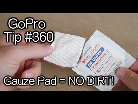 Gauze Pad To Keep Dirt Out! GoPro Tip #360 - UCTs-d2DgyuJVRICivxe2Ktg