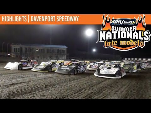 DIRTcar Summer Nationals Late Models | Davenport Speedway | June 21, 2023 | HIGHLIGHTS - dirt track racing video image