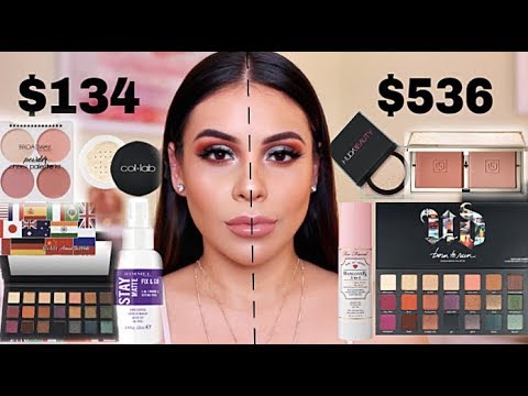 FULL FACE OF DUPES: DRUGSTORE VS. HIGH END | JuicyJas - UCqTR5f7YkGro3cPv23SqcqQ