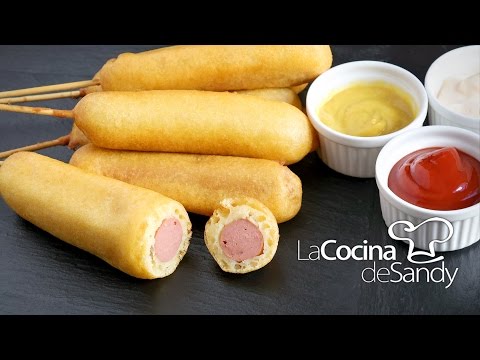 Corn Dogs o Banderillas en recetas de comida faciles para niños - UCG07X4YYBTCEgLtSJik_dsA