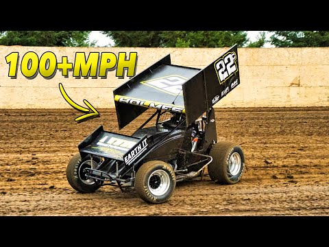 Crazy Speeds and A Bad Flat Tire At Grays Harbor Raceway! - dirt track racing video image