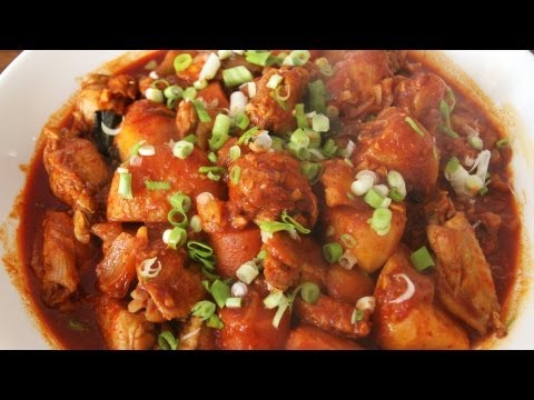Spicy braised chicken (Dakbokkeumtang: 닭볶음탕) - UC8gFadPgK2r1ndqLI04Xvvw