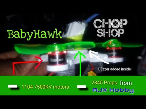 Emax BabyHawk ChopShop! Motors and a Buzzer Added  - UCVNOUfYNWICl7mS9o8hFr8A