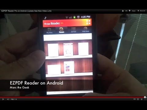 EZPDF Reader Pro on Android (Update See New Video Link) - UCbFOdwZujd9QCqNwiGrc8nQ