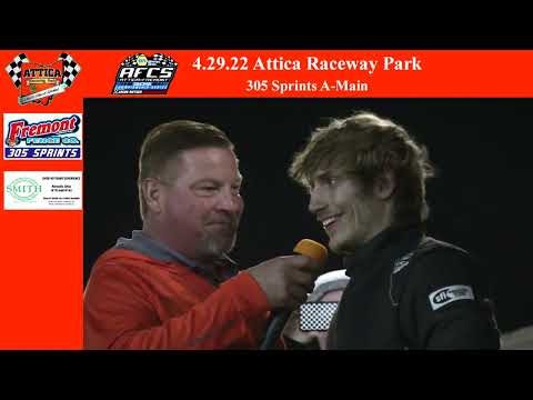 4.29.22 Attica Raceway Park 305 Sprints A-Main - dirt track racing video image