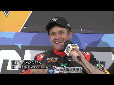 Knoxville Raceway 360 Victory Lane / Kerry Madsen / May 27, 2023 - dirt track racing video image
