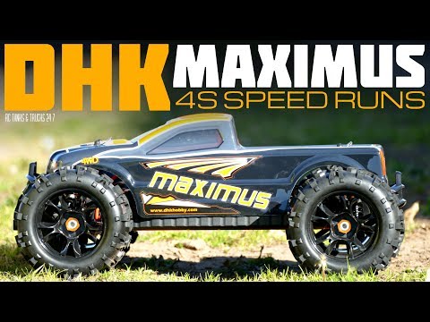 DHK MAXIMUS 1/8 Monster Truck - Speed Runs On 4S - UC1JRbSw-V1TgKF6JPovFfpA