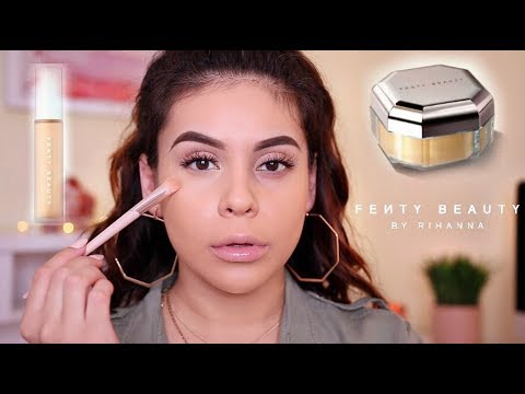 NEW FENTY BEAUTY PRO FILTER CONCEALER + SETTING POWDER: FIRST IMPRESSION & WEAR TEST! | JuicyJas - UCqTR5f7YkGro3cPv23SqcqQ