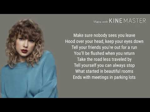 Taylor Swift - illict affairs lyrics