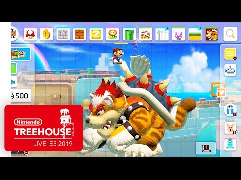 Super Mario Maker 2 Gameplay Pt. 2 - Nintendo Treehouse: Live | E3 2019 - UCGIY_O-8vW4rfX98KlMkvRg