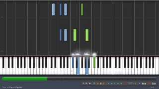 Goldmund - Threnody (synthesia piano tutorial)