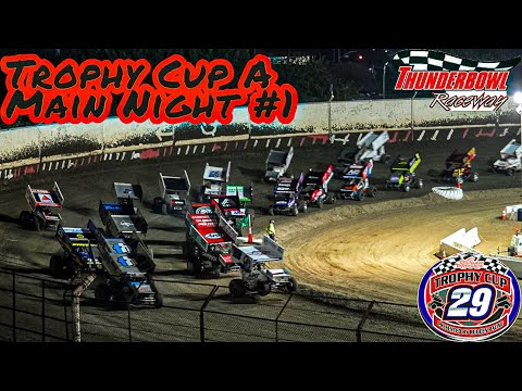 Trophy Cup A Main Night 1 Thunderbowl Raceway - PHOTO FINISH!! - dirt track racing video image