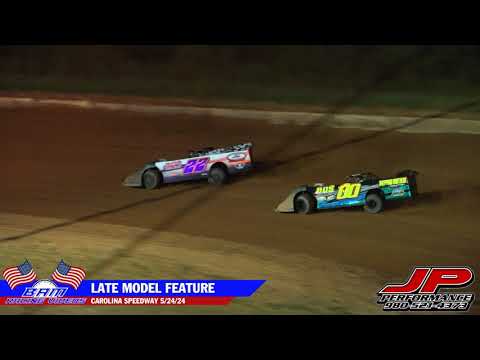 Late Model Feature - Carolina Speedway 5/24/24 - dirt track racing video image