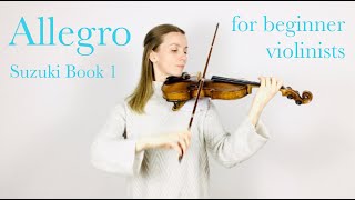 Allegro - Suzuki Book 1 - performance tempo!
