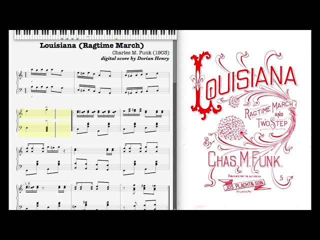 Louisiana Ragtime by Charles Funk: The Best Sheet Music
