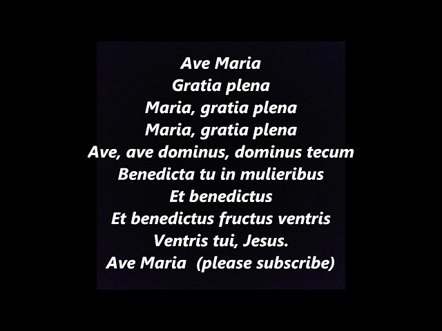 Ave Maria Lyrics: The Latin Sheet Music You Need