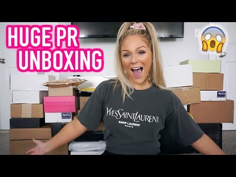 HUGE PR UNBOXING HAUL | FREE MAKEUP BEAUTY GURUS GET - UCji7wwhcGBhI0MIlxytFp4Q