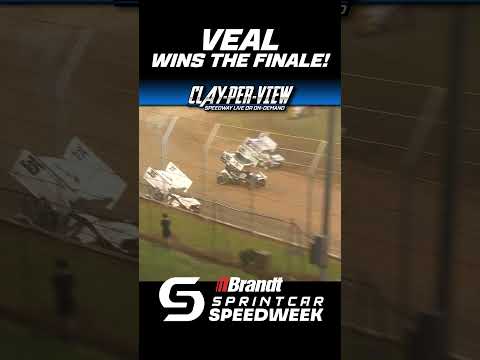 CPV SHORTS | Veal Takes Finale! #speedway #speedweek #sprintcarracing #dirttrackracing - dirt track racing video image