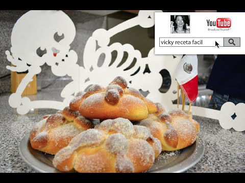 Cómo hacer PAN DE MUERTO | Vicky Receta Facil - UCewhO42h_TIKZdntpI-v39g