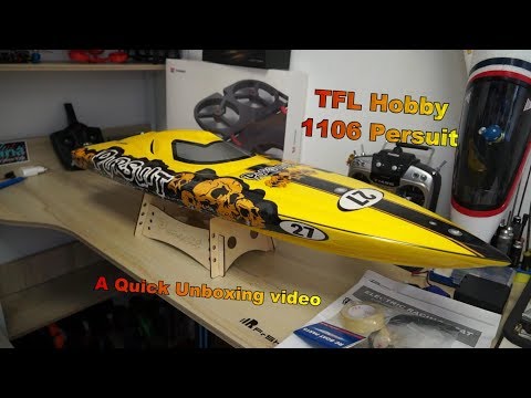 Unboxing TFL Hobby 1106 Persuit RC Speed Boat - UCsFctXdFnbeoKpLefdEloEQ