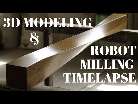 Robot wood milling - from 3D model to finished product, speed up in 2 min - UCfSdejZFhw0rrDFlj9McyNA