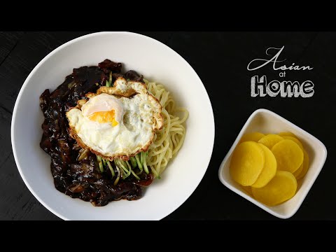 Asian at Home | Jjajangmeyon Korean Black Bean Noodles - UCIvA9ZGeoR6CH2e0DZtvxzw